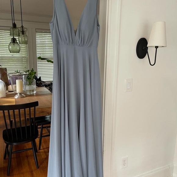 Jenny Yoo Ryan Dress, Size 10, color: Mayan Blue - Picture 4 of 10